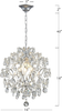 Silver Modern Pendant Chandelier Crystal Raindrop Lighting Ceiling Light Fixture