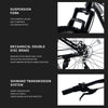 26 inch Wheel Mountain Bike Fat Tire Bicycle 7-Speed Bikes Cycle For Men Women