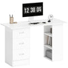 120cm Computer Desk Writing PC Table Workstation Laptop w/ 3 Shelf & Drawers