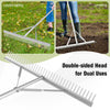 Landscape Rake Heavy-Duty Aluminum Leaf Rake 36-Tine Garden Yard Rake 91 cm Head