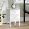 Small Side Table Slim Narrow Wooden Night Stand Bedside Drawer Storage Cabinet