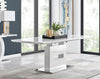 Arezzo Large Extending White High Gloss Dining Table