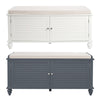Wood Shoe Bench Cushioned Ottoman Storage Unit Hallway Shoes Changing Seat Chair