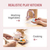 Robud Kids Kitchen Playset Wooden Cooking Toy Play Kitchen Pretend Play Toys