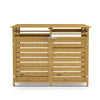 Fir Wooden Wheelie Bin Storage Double/Triple Bin Store Cover Garden Dustbin Shed