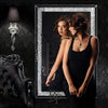 Crushed Diamond Wall Mirror 120x80cm Large Crystal Silver Sparkly Full Length
