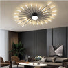 LED Ceiling Light Modern Dimmable Ceiling Lamp Flush Mount Gold/Black Design wit