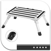 Foldable Aluminium Lightweight Platform Step Stool RV Trip Working Ladder Tool