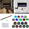 Wall Mounted Electric Fireplace Multi Colour Flame Decorative Fire Living Room