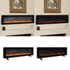 40-100" LED Fireplace Media Wall Fire Wall Mounted /Standing Electric Heater New