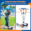 Folding Kids Scooter Toddlers LED Lighted Kick Scooter 3-wheeled Kickboard