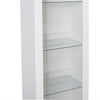 Modern Display Tall Cabinet Bookcase Shelving Units with LED Light 3 Glass Shelf