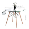 1/2/4 Dining Chair Glass/Wood/Metal Dining Table Office Coffee Lounge Furniture