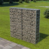 Gabion Stone Landscape Welded Cage Garden Fence Wire Gabions Basket -100x80x30cm