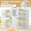 163cm Tall Bathroom Storage Cabinet Freestanding Kitchen Pantry Cupboard