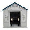 Weatherproof Indoor Outdoor Plastic Pet Puppy Dog House Dog Kennel Shelter Home