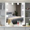 Dressing Table With Led Mirror Drawers Stool Set Makeup Desk Vanity Table Lights