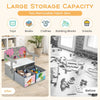3-in-1 Kids Convertible Activity Bench Kids Table Chair Set Toddlers Toy Storage