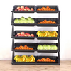 Supermarket Display Rack Vegetable & Fruit Retail Merchandiser 5 Tier