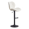2 Pcs Faux Leather PU Bar Stools Diamond Seat Kitchen Modern Salon Pub Chairs
