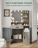 Dressing Table With Drawers Mirror Stool Set Makeup Desk Vanity Table Bedroom