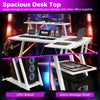 L-Shaped Gaming Desk Small Computer Desk Corner Gamer Desk w/Outlets & USB Ports