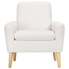 Modern Accent Chair Sherpa Fabric Upholstered Leisure Armchair Single Sofa Chair