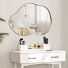 Irregular Wall Mirror Metal Frame Asymmetrical Mirror Decorative Vanity Mirror