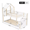 3FT Treehouse Bunk bed Cabin Bed Frame Mid-Sleeper with Storage Ladder 90x190 cm