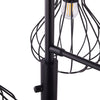 Industrial Floor Lamp Standing Lamp with Wire Cage Lampshade for Living Room