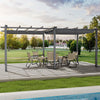 Garden Pergola Awning Gazebo Outdoor Canopy Backyard Party Barbecue Shelter 3X6M