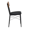 Modern Dining Table and Chairs Bench Set 4 Padded Seats Metal Frame Kitchen Home