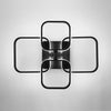 Modern Chandelier LED Lamp Black Frame Ceiling Light Living Room Pendant Lights