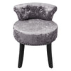 Contemporary Vanity Stool Fabric Velvet Dressing Table Upholstered Makeup Chair