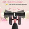 Baby Balance Bike 4 Wheels Toddler Ride On Toys Infant Walker Training Pink
