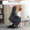 Oversized Electric Riser and Recliner Chair with Cup Holders for the Elderly