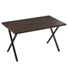 Rectangular Kitchen Dining Table Wooden Table 4-6 Seats Family Party Table White