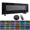 2023 New Electric LED Fireplace Wall Mounted Inset Into Fire 9/12 Colour 40-72in