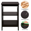 3-Tier Nightstand Sofa Bed Side Table Storage Display Stand End Table with Shelf