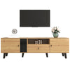 Elegant TV Lowboard Stand Unit with Drawers & Storage Cabinet, 170x40x50.5cm