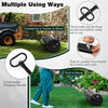 63L Metal Garden Lawn Roller Water Sand Filled Drum Grass Roller Tow Behind