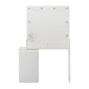 White Dressing Table with LED Lights Mirror 5 Drawers Stool Cabinet Make up Desk