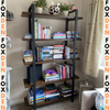 Large Industrial Bookcase Wood Vintage Heavy Duty Storage Unit Display Bookshelf