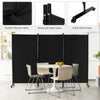 180CM Tall Rolling Privacy Screens Home Office Portable Fabric Screen Divider