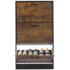 3 Drawer Shoe Cabinet Storage Cupboard Unit Shoe Rack Wooden Stand Organiser