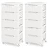 Movable Storage Organizer Unit Storage Cart Storage Cart Container 6 Drawers