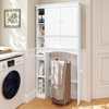 Over Toilet Storage Cabinet Space Saver Shelves Cupboard Freestanding White