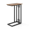 C-Shaped Side Table Heavy-duty Metal Frame End Table w/ Adjustable Feet
