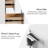 White Bedside Table 2 Drawers Cabinet Bedroom Furniture with Wireless Charging