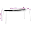 Garden Dining Set 5 Piece, Table and Chair for Outdoor Balcony, Patio J1P5